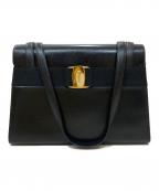 Salvatore Ferragamoサルヴァトーレ フェラガモ）の古着「ヴァラレザートートバッグ」｜ブラック