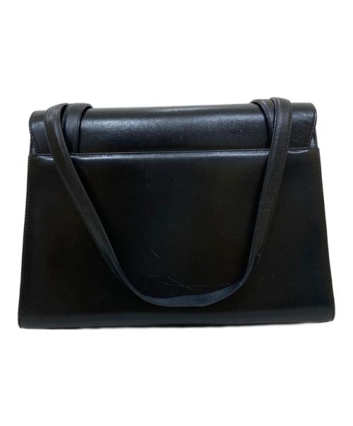 Salvatore Ferragamo（サルヴァトーレ フェラガモ）Salvatore Ferragamo (サルヴァトーレ フェラガモ) ヴァラレザートートバッグ ブラックの古着・服飾アイテム