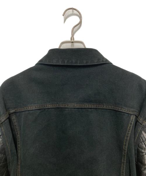 HARLEY-DAVIDSON（ハーレーダビッドソン）HARLEY-DAVIDSON (ハーレーダビッドソン) 袖レザー×デニムジャケット ブラック サイズ:Lの古着・服飾アイテム