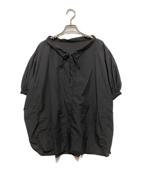 UNITED ARROWS（ユナイテッドアローズ）UNITED ARROWS (ユナイテッドアローズ) ドローストリング バルーンスリーブ ブラウス ブラック サイズ:不明の古着・服飾アイテム
