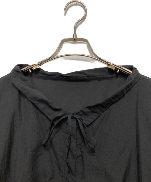 UNITED ARROWS（ユナイテッドアローズ）UNITED ARROWS (ユナイテッドアローズ) ドローストリング バルーンスリーブ ブラウス ブラック サイズ:不明の古着・服飾アイテム