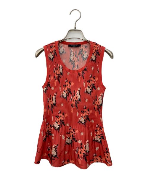ALL SAINTS（オールセインツ）ALL SAINTS (オールセインツ) プリーツブラウス レッド サイズ:Sの古着・服飾アイテム