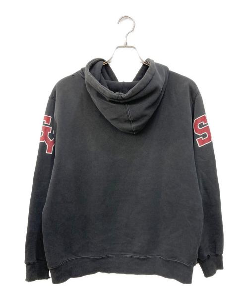 stussy（ステューシー）stussy (ステューシー) プルオーバーパーカー ブラック サイズ:Sの古着・服飾アイテム