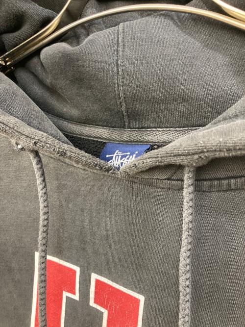 stussy（ステューシー）stussy (ステューシー) プルオーバーパーカー ブラック サイズ:Sの古着・服飾アイテム