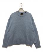 URBAN RESEARCH DOORSアーバンリサーチドアーズ）の古着「ハミルトンウールクルーワイドプルオーバー」｜ブルー