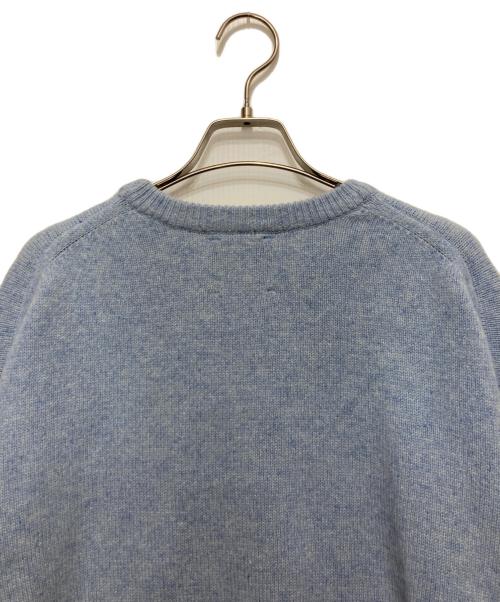 URBAN RESEARCH DOORS（アーバンリサーチドアーズ）URBAN RESEARCH DOORS (アーバンリサーチドアーズ) ハミルトンウールクルーワイドプルオーバー ブルー サイズ:Mの古着・服飾アイテム