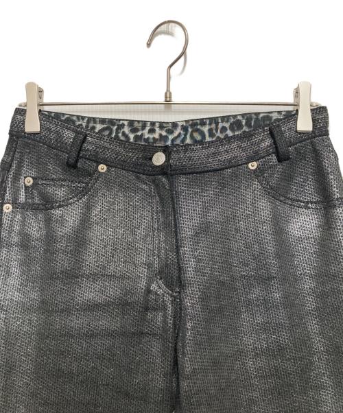 伊太利屋（イタリヤ）伊太利屋 (イタリヤ) コーティングサイドジップフレアパンツ グレー サイズ:SIZE 9号の古着・服飾アイテム