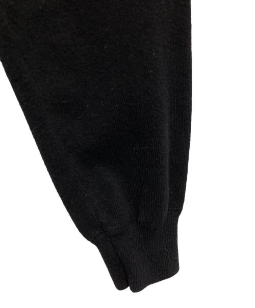 ACLENT（アクレント）ACLENT (アクレント) Emblem short zip knit top ブラック サイズ:Fの古着・服飾アイテム