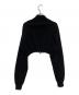 ACLENT (アクレント) Emblem short zip knit top ブラック サイズ:F：5000円