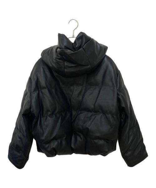 ZARA（ザラ）ZARA (ザラ) フェイクレザーパフジャケット ブラック サイズ:Mの古着・服飾アイテム