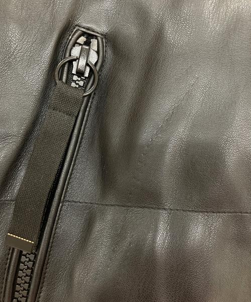 ZARA（ザラ）ZARA (ザラ) フェイクレザーパフジャケット ブラック サイズ:Mの古着・服飾アイテム