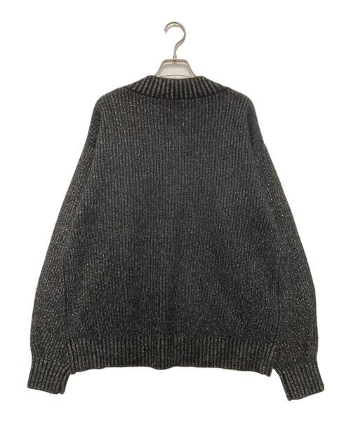 anuans（アニュアンス）anuans (アニュアンス) Vネックラメニットプルオーバー ブラック サイズ:FREEの古着・服飾アイテム