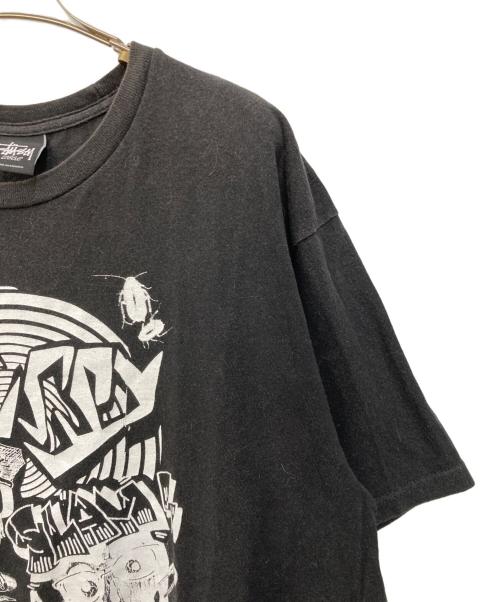 stussy（ステューシー）stussy (ステューシー) プリントTシャツ ブラック サイズ:Lの古着・服飾アイテム