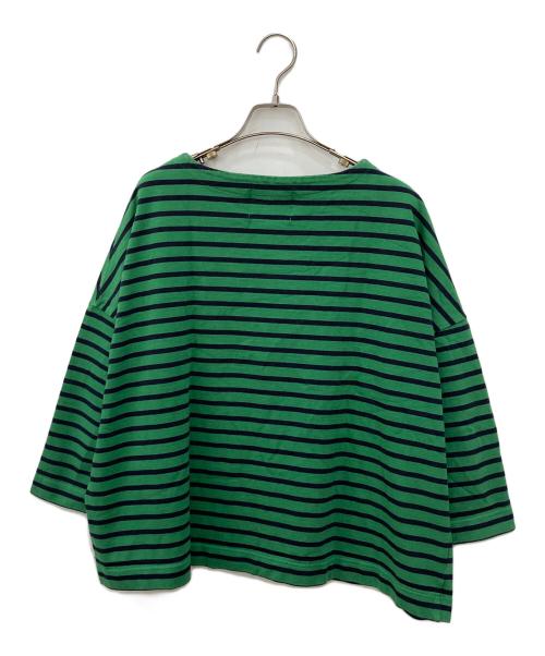 Traditional Weatherwear（トラディショナルウェザーウェア）Traditional Weatherwear (トラディショナルウェザーウェア) バスクシャツ グリーン サイズ:Sの古着・服飾アイテム