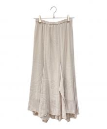 IENA（イエナ）の古着「ジョーゼットランダムフレアスカート」｜ベージュ