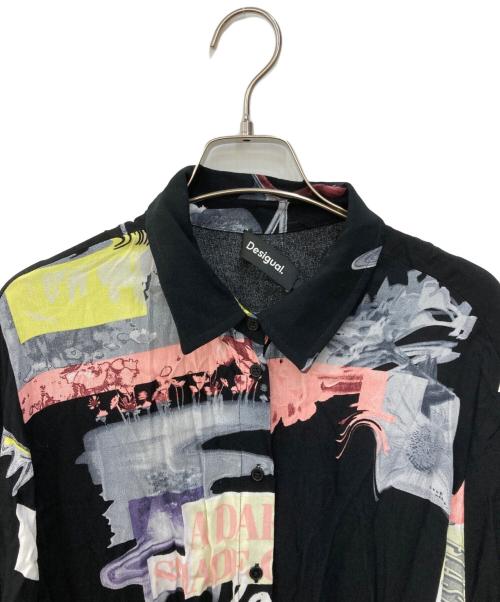 Desigual（デシグアル）Desigual (デシグアル) シャツワンピース ブラック サイズ:XLの古着・服飾アイテム