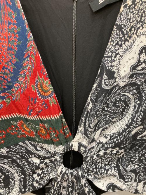 Desigual（デシグアル）Desigual (デシグアル) ペイズリー&カットアウト ロングワンピース マルチカラー サイズ:XLの古着・服飾アイテム