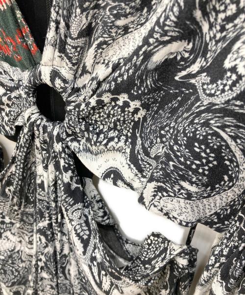 Desigual（デシグアル）Desigual (デシグアル) ペイズリー&カットアウト ロングワンピース マルチカラー サイズ:XLの古着・服飾アイテム