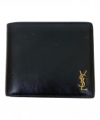 Saint Laurent Parisサンローランパリ）の古着「2つ折り財布」｜ブラック