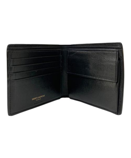 Saint Laurent Paris（サンローランパリ）Saint Laurent Paris (サンローランパリ) 2つ折り財布 ブラックの古着・服飾アイテム