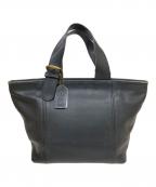 COACHコーチ）の古着「レザーハンドバッグ」｜ブラック