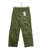 Spick and Spanスピック＆スパン）の古着「ルーズベイカーパンツ」｜カーキ