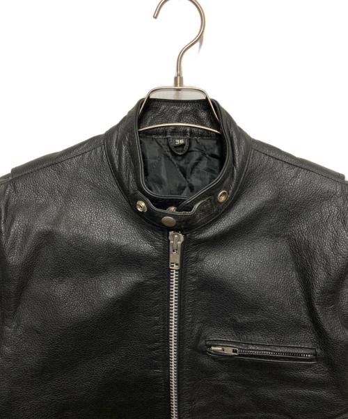 Freeclom（フリークロム）Freeclom (フリークロム) シングルライダースジャケット ブラック サイズ:SIZE36の古着・服飾アイテム