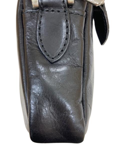 PAUL SMITH（ポールスミス）PAUL SMITH (ポールスミス) レザーショルダーバッグ　 ブラックの古着・服飾アイテム