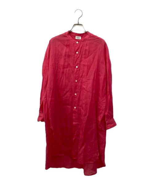 LE GLAZIK（ル グラジック）LE GLAZIK (ル グラジック) ギャザーシャツ ショッキングピンク サイズ:SIZE 36の古着・服飾アイテム