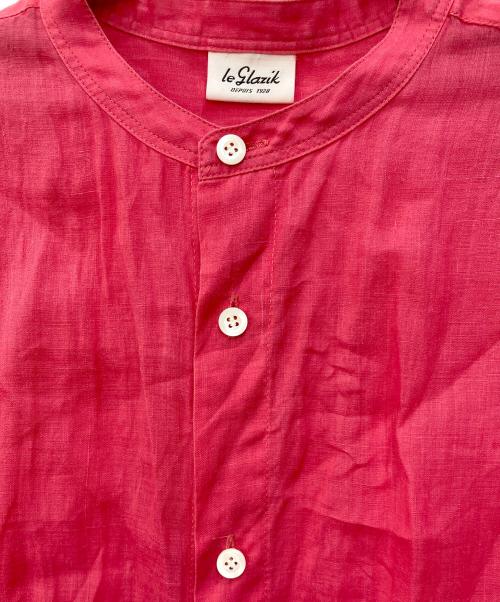 LE GLAZIK（ル グラジック）LE GLAZIK (ル グラジック) ギャザーシャツ ショッキングピンク サイズ:SIZE 36の古着・服飾アイテム