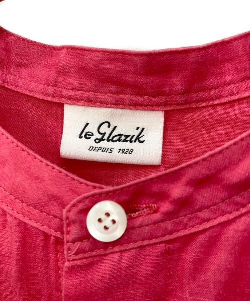 LE GLAZIK（ル グラジック）LE GLAZIK (ル グラジック) ギャザーシャツ ショッキングピンク サイズ:SIZE 36の古着・服飾アイテム