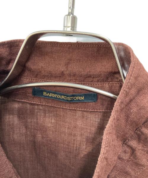 BARNYARDSTORM（バンヤードストーム）BARNYARDSTORM (バンヤードストーム) リネンシャツワンピース ブラウン サイズ:SIZE 0の古着・服飾アイテム