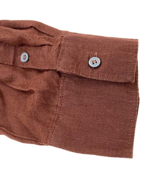 BARNYARDSTORM（バンヤードストーム）BARNYARDSTORM (バンヤードストーム) リネンシャツワンピース ブラウン サイズ:SIZE 0の古着・服飾アイテム