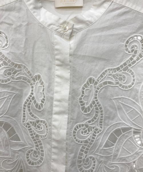 BALLSEY（ボールジィ）BALLSEY (ボールジィ) バンドカラーシャツ ホワイト サイズ:SIZE 36の古着・服飾アイテム