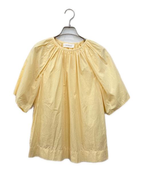 HERITANOVUM（ヘリテノーム）HERITANOVUM (ヘリテノーム) ギャザーブラウス イエロー サイズ:Freeの古着・服飾アイテム