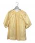HERITANOVUM（ヘリテノーム）の古着「ギャザーブラウス」｜イエロー