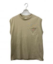 DANTON（ダントン）の古着「ノースリーブカットソー」｜ベージュ