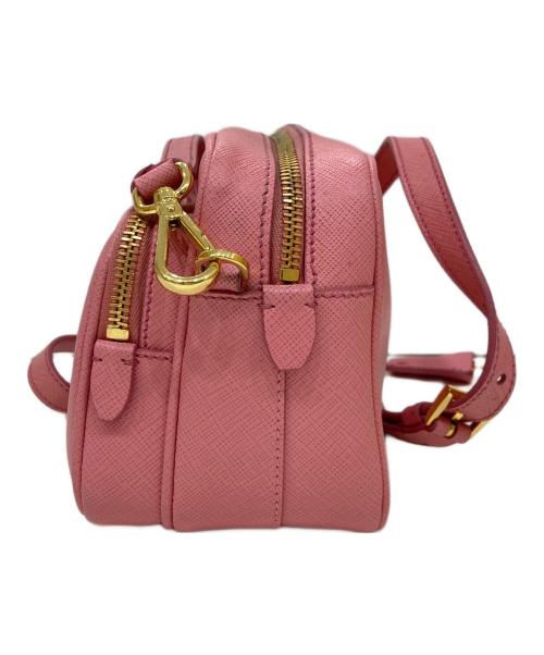 PRADA（プラダ）PRADA (プラダ) レザーショルダーバッグ ピンクの古着・服飾アイテム