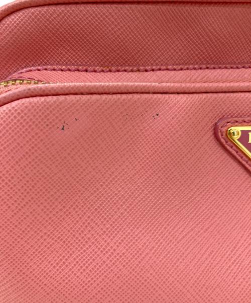 PRADA（プラダ）PRADA (プラダ) レザーショルダーバッグ ピンクの古着・服飾アイテム