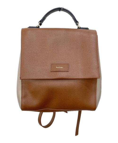 PAUL SMITH（ポールスミス）PAUL SMITH (ポールスミス) レザーリュック ブラウンの古着・服飾アイテム