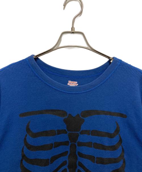 SUPREME（シュプリーム）Supreme (シュプリーム) Hanes (ヘインズ) Bones Thermal Cre ブルー サイズ:XLの古着・服飾アイテム