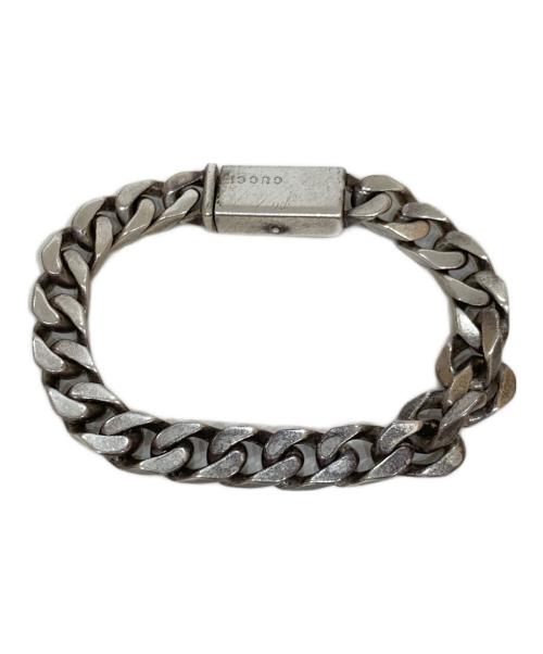 GUCCI（グッチ）GUCCI (グッチ) ロゴチェーンブレスレット シルバーの古着・服飾アイテム