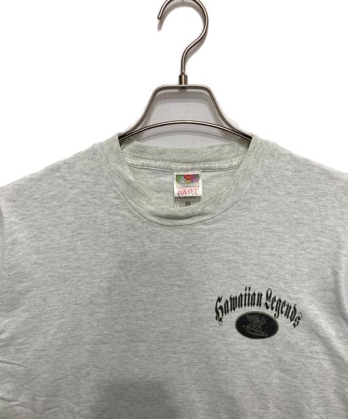 FRUIT OF THE LOOM（フルーツオブザルーム）FRUIT OF THE LOOM (フルーツオブザルーム) HAWAIIAN LEGENDS プリントTシャツ グレー サイズ:Ⅿの古着・服飾アイテム