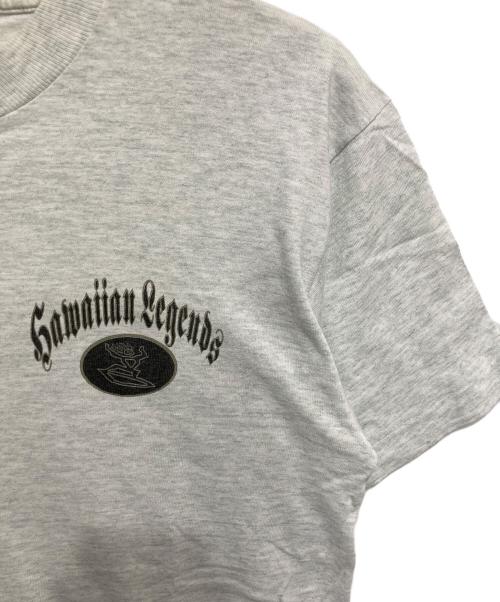 FRUIT OF THE LOOM（フルーツオブザルーム）FRUIT OF THE LOOM (フルーツオブザルーム) HAWAIIAN LEGENDS プリントTシャツ グレー サイズ:Ⅿの古着・服飾アイテム