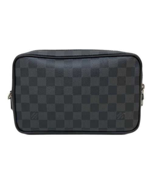 LOUIS VUITTON（ルイ ヴィトン）LOUIS VUITTON (ルイ ヴィトン) N41664　クラッチバッグ・ダミエ・グラフィット ポシェット カサイ ブラックの古着・服飾アイテム