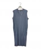 theory luxeセオリーリュクス）の古着「ノースリーブワンピース」｜ブルー