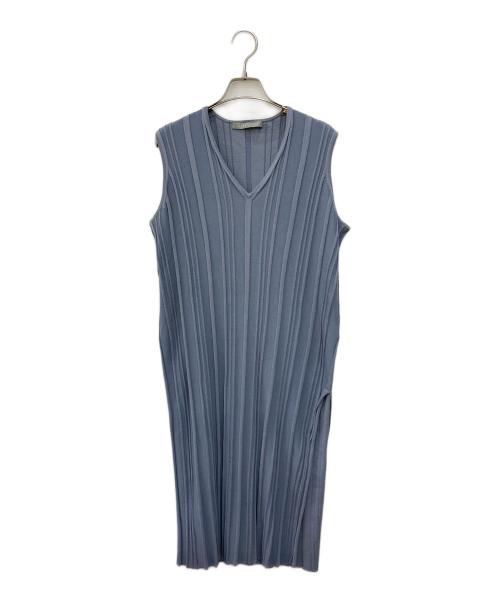 theory luxe（セオリーリュクス）theory luxe (セオリーリュクス) ノースリーブワンピース ブルー サイズ:Mの古着・服飾アイテム