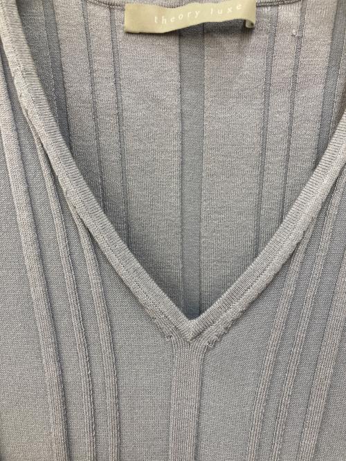 theory luxe（セオリーリュクス）theory luxe (セオリーリュクス) ノースリーブワンピース ブルー サイズ:Mの古着・服飾アイテム
