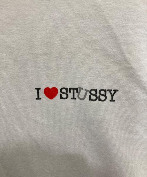 stussy（ステューシー）stussy (ステューシー) バックフォトプリントTシャツ ホワイト サイズ:XLの古着・服飾アイテム