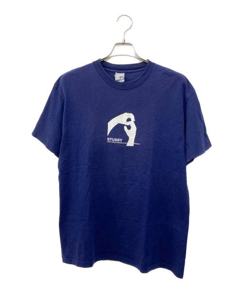 stussy（ステューシー）stussy (ステューシー) 銀タグ オールドTシャツ ネイビー サイズ:Lの古着・服飾アイテム
